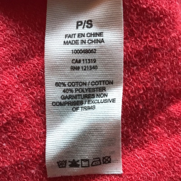 Garage Red Drop Shoulder cropped crewneck sweatshirt - Picture 4 of 5